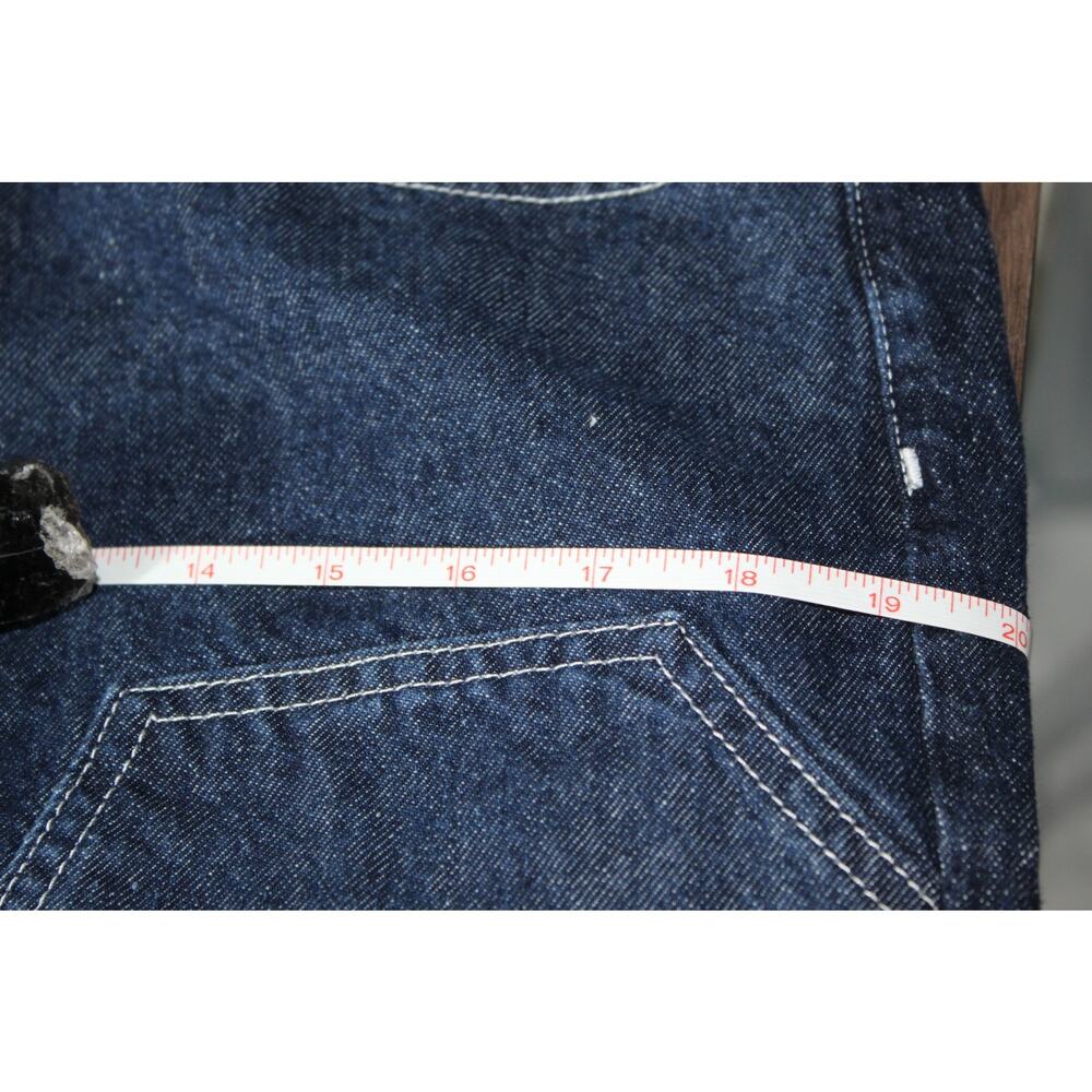 Wild Fable High Rise Straight Carpenter Coffin Dark Denim Jeans Whimsy Goth 12 - Picture 6 of 11